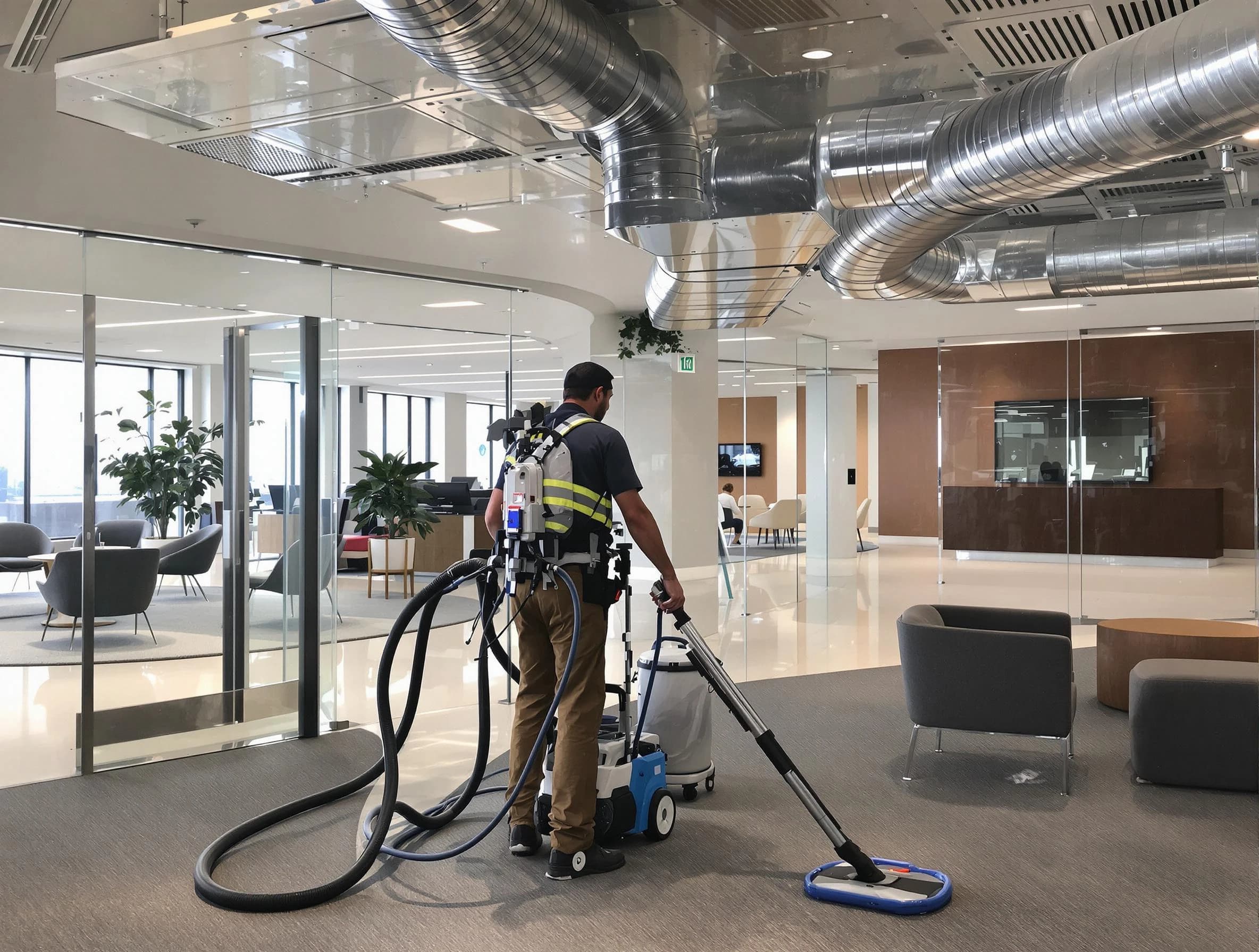 Commercial duct cleaning service by Vineyard Air Duct Cleaning in Vineyard