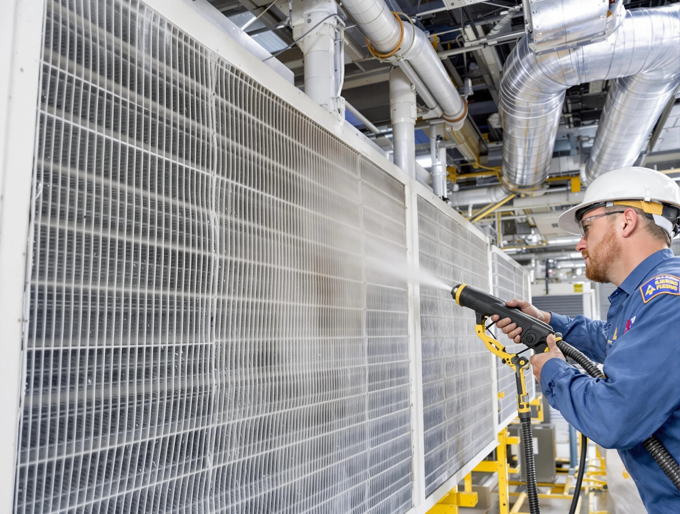 Professional commercial coil cleaning by Vineyard Air Duct Cleaning in Vineyard