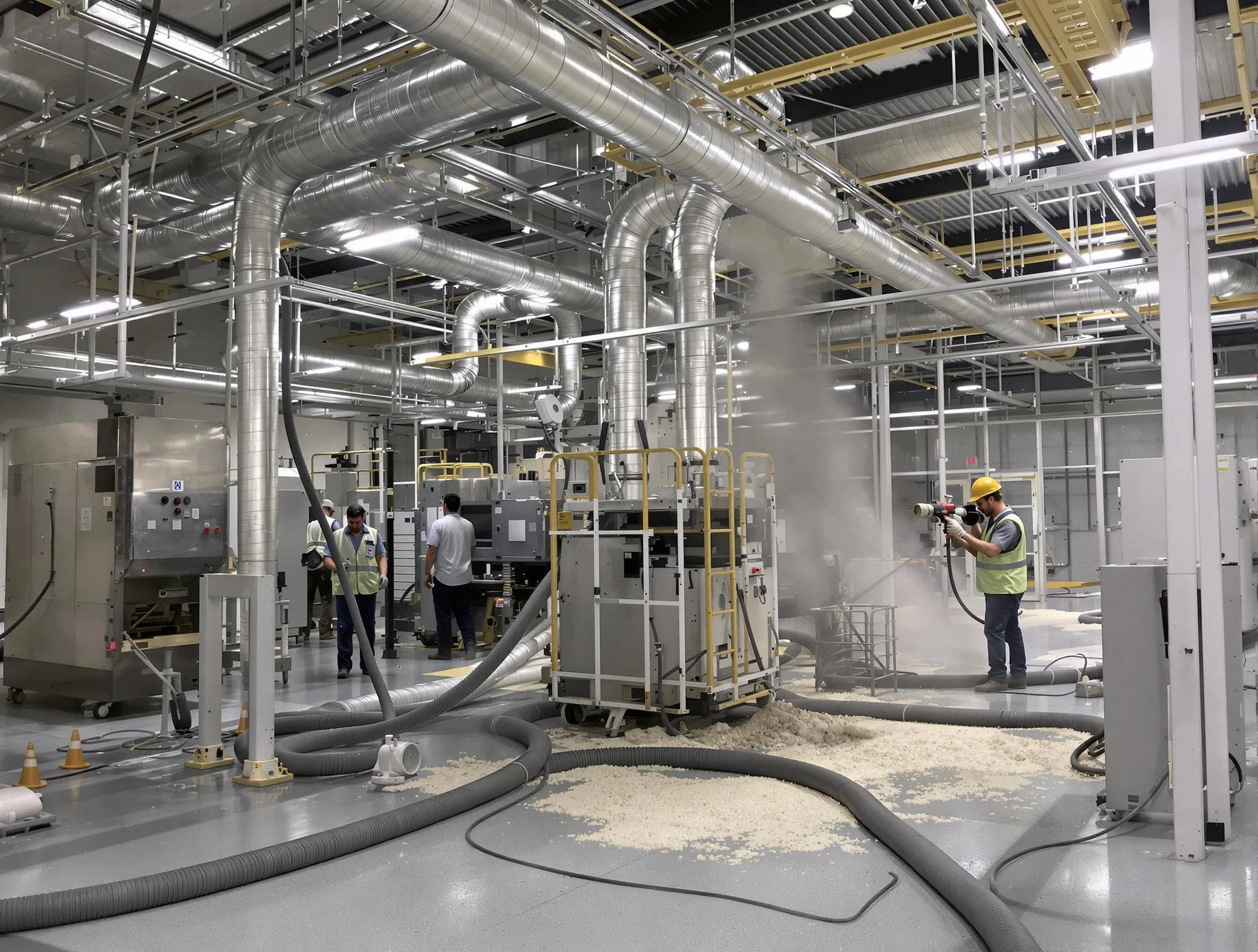 Heavy-duty industrial duct cleaning by Vineyard Air Duct Cleaning in Vineyard