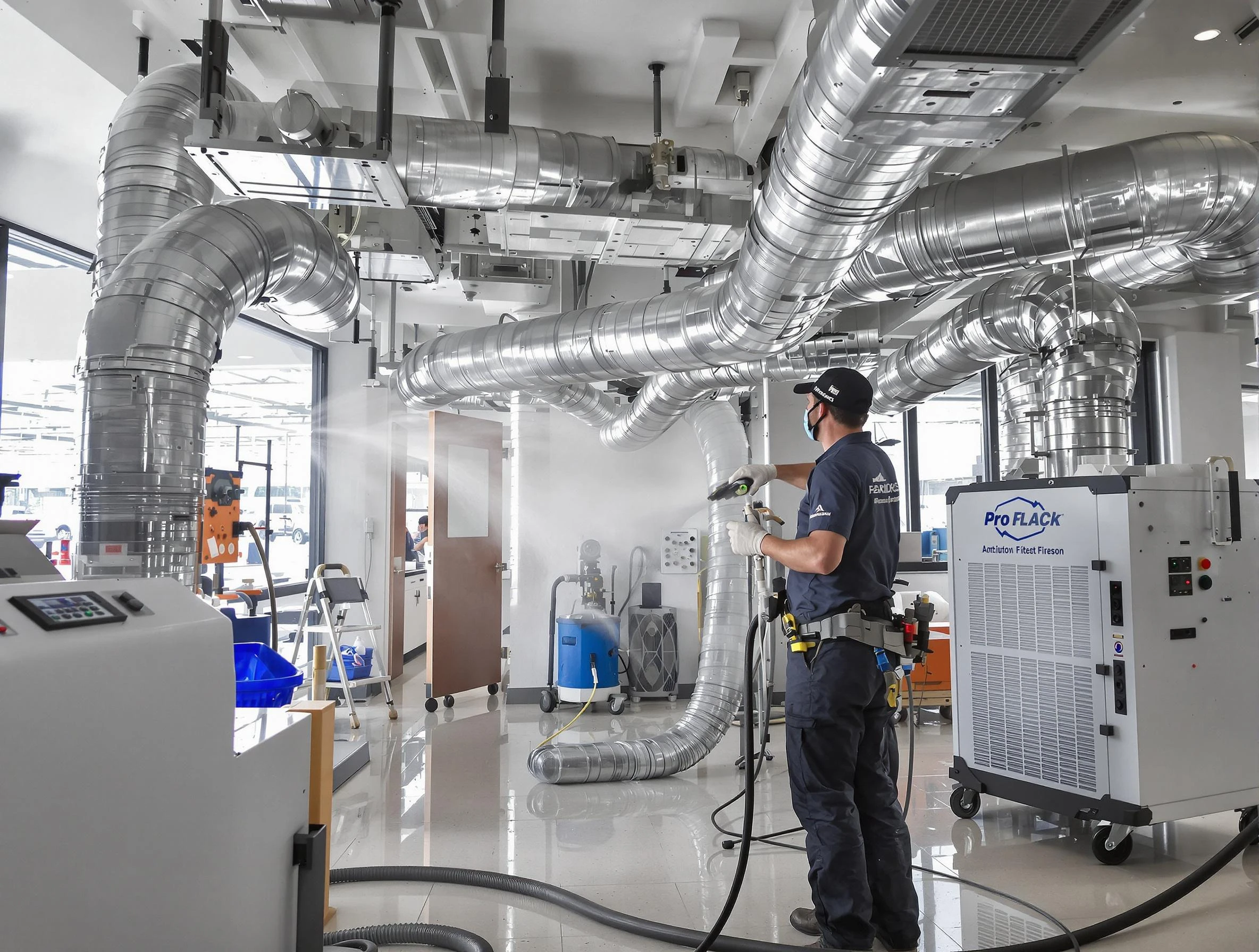 Negative Pressure Air Duct Cleaning in Vineyard